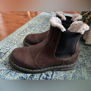 Dr. Martens Leather Boots with fur lining